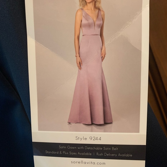 Sorella Vita Bridesmaid 9244 Dress NWT Navy - Picture 3 of 6